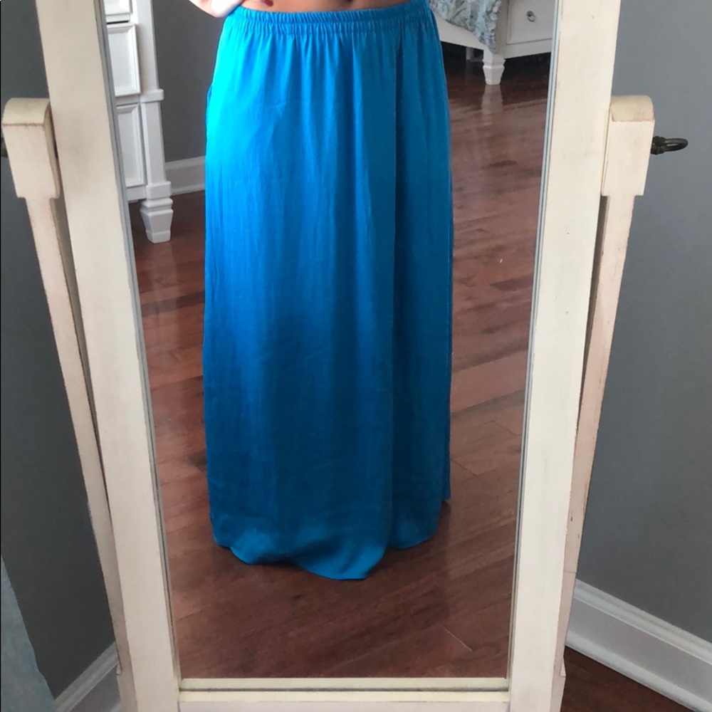 Loft size Small blue maxi shirt